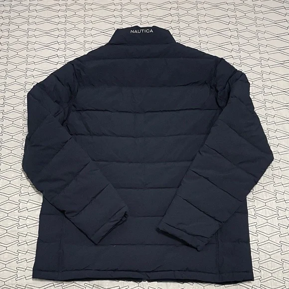 Nautica Men's Large Navy Quilted Puffer Jacket - Picture 10 of 12